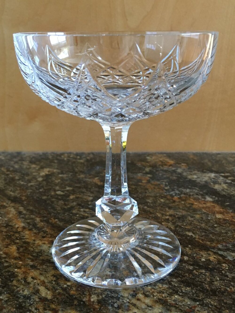 Vintage Baccarat France Cut Crystal 'Colbert' Champagne Coupe - Coupe #4